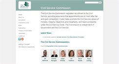 Desktop Screenshot of civilservicecommission.independent.gov.uk