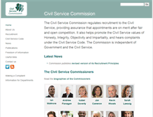 Tablet Screenshot of civilservicecommission.independent.gov.uk