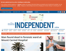 Tablet Screenshot of independent.com.mt