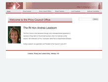 Tablet Screenshot of privycouncil.independent.gov.uk
