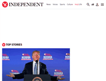 Tablet Screenshot of independent.co.uk