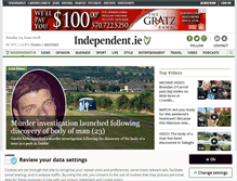 Tablet Screenshot of independent.ie