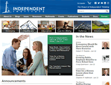 Tablet Screenshot of independent.org